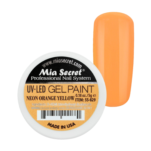 GEL PAINT NEON ORANGE YELLOW 5GR MIA SECRET