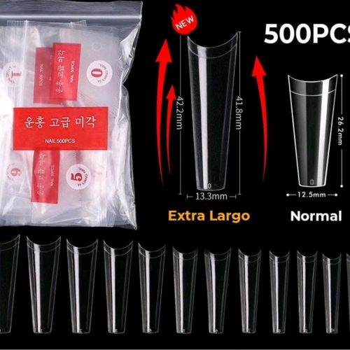 TIPS COFFIN XL BOLSA 500UN TRANSPARENTE